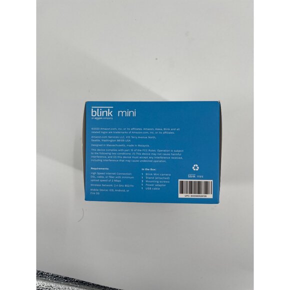 Blink Mini Indoor Plug-In HD Security Camera w/ Two-Way Audio Night Vision Alexa - Picture 6 of 6